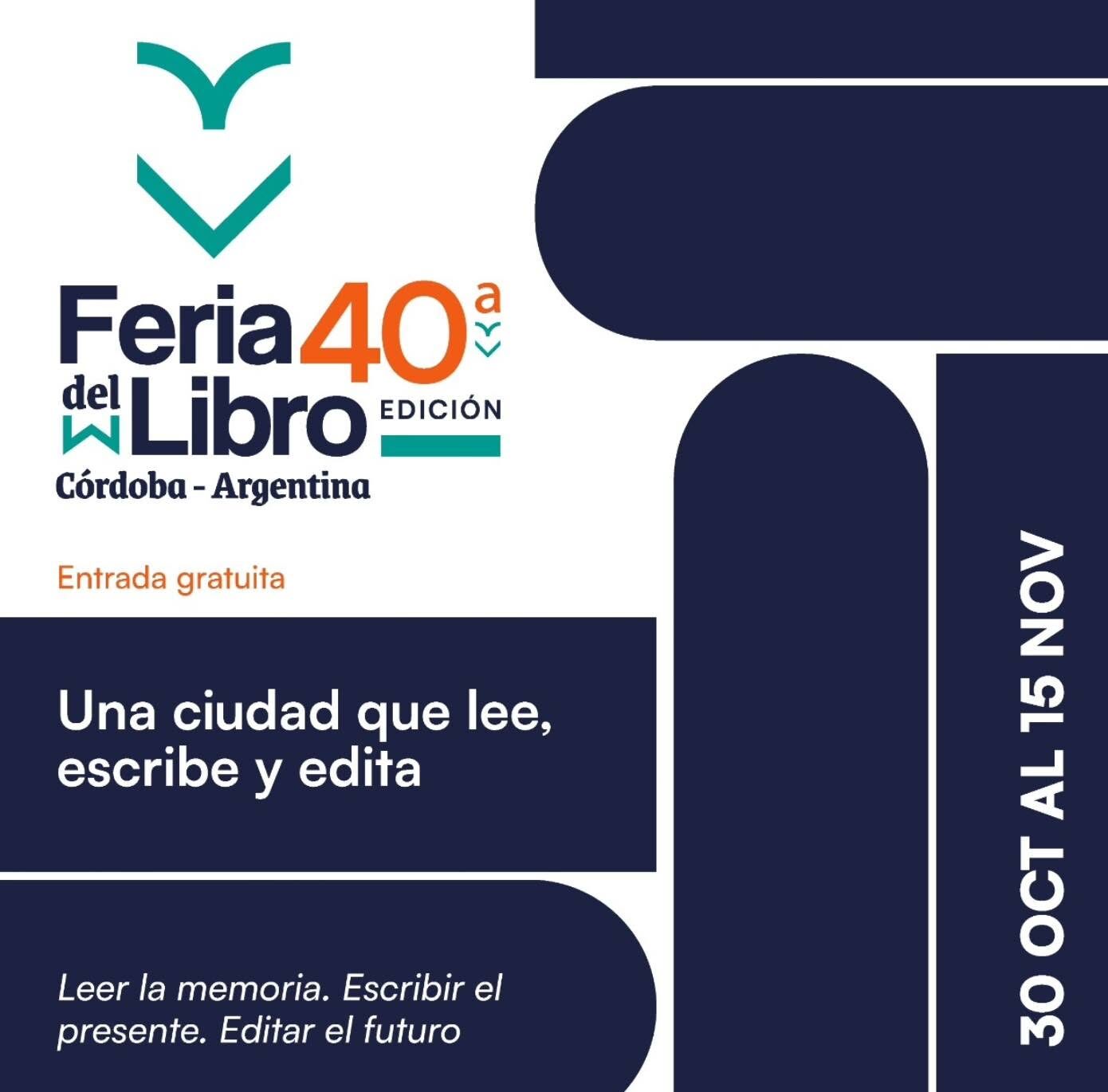 Cuarenta años de tramas e historia: Inquieta en nuestra Feria del Libro Córdoba
